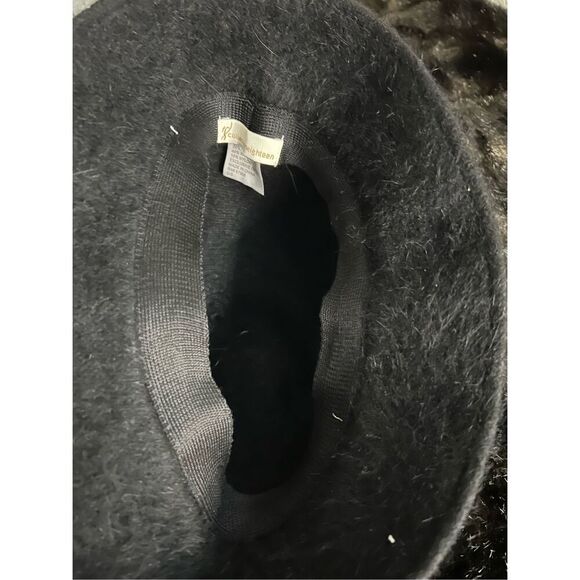 Collection Eighteen  Black Ombre angora  Wool blend  Cloche Hat Osfm - Picture 2 of 5